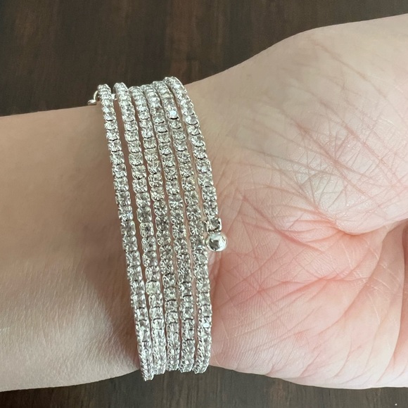 Anne Klein Crystal coil bracelet - Picture 3 of 5